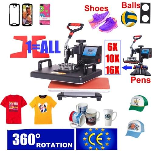 30 * 38cm T-shirt Heat Transfer Machine T-shirt Hot Press Mobile Phone Case / Moving Head Thermal Transfer Sublimation Machine