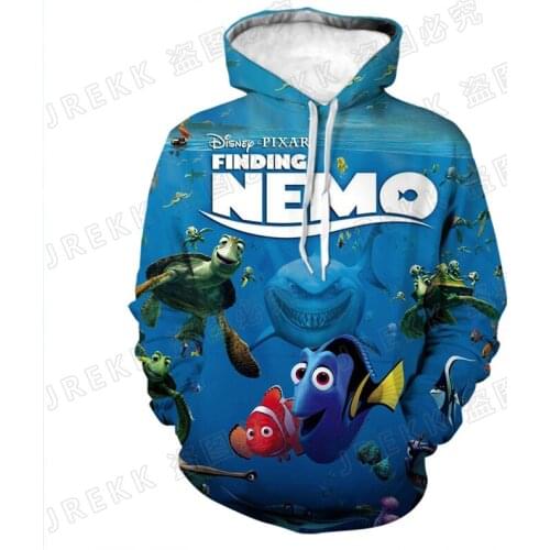 Anime Cartoon Finding Nemo 3D Print Fashion Boy Girl Kids Hoodies Harajuku Male Hoody Spring Autumn Men Women Sweatshirt