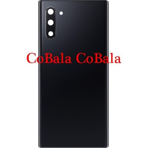 10Pcs Back Glass For Samsung Galaxy Note10 N970、Note 10 Plus N975 Battery Cover Rear Door Housing Case+Camera Frame Lens
