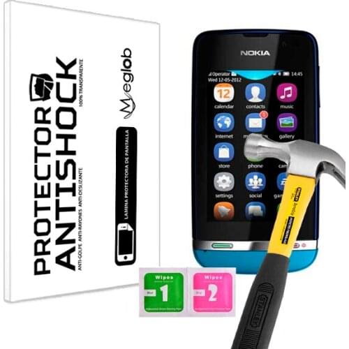 Protector de Pantalla Anti-Shock Anti-Golpe Anti-arañazos Compatible con Nokia Asha 311