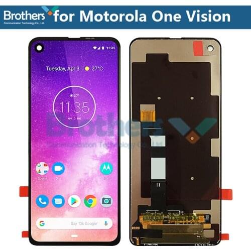 For Motorola One Vision LCD Display Touch Screen Digitizer for Motorola P50 LCD Assembly LCD Screen Phone Replacement Test Work