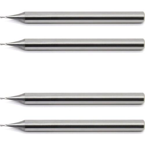 1pcs HRC55 Micro small diameter flat end mill cutter 2 flutes CNC machine Milling Cutters FOR aluminum process