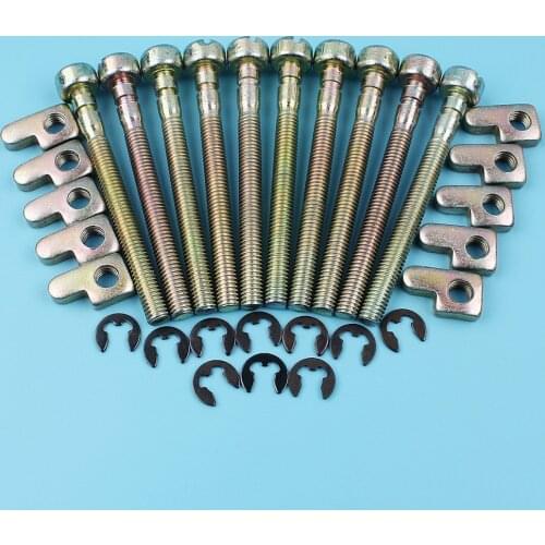 10Pcs/lot Chain Adjuster Tensioner w/ Clip For Partner 350 351 Poulan 295 2775 2990 4620 Chainsaw NEW PARTS