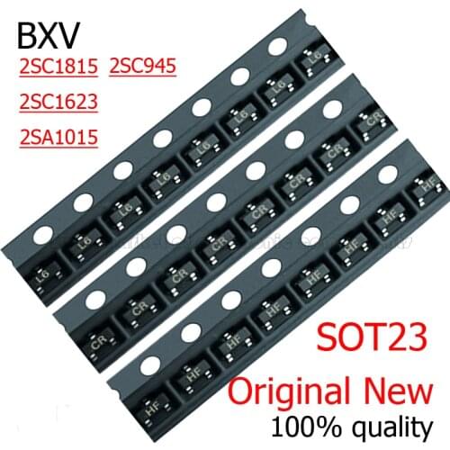 100PCS/LOT Transistor SMD Triode 2SC1815 2SC1623 2SC945 2SA1015 HF L6 CR BA New Origina SOT-23