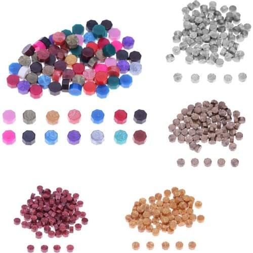 100Pcs Seal Stamp Wax Vintage Wax Seal Stamp Tablet Pill Beads for Envelope Wedding Wax Seal Ancient Sealing Wax