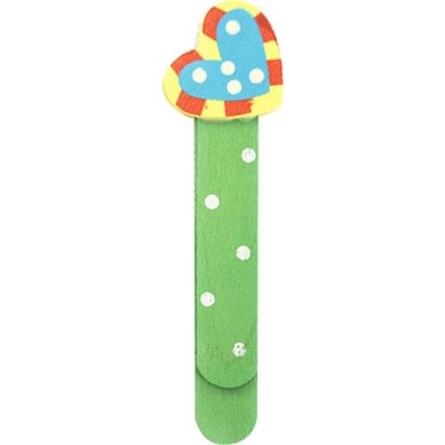 5PCS/Lot Colorful Cartoon Wooden Bookmarks with 7cm Ruler at Back Book Page Holder Marker School Prizes Student Gifts Supply