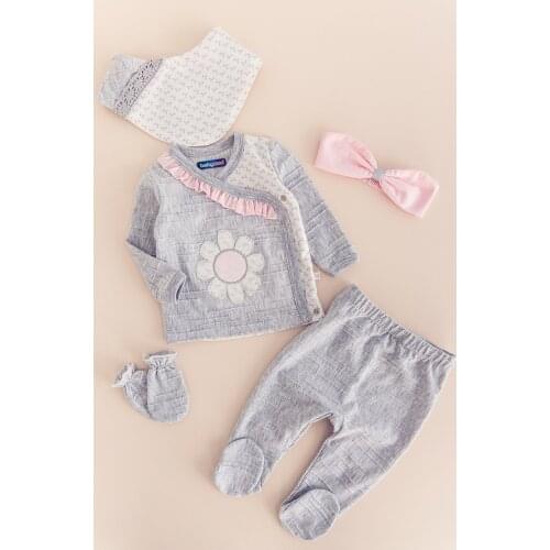 Babymod Daisy Patterned Baby Girl 5 Pieces Baby Girl Hospital Outlet
