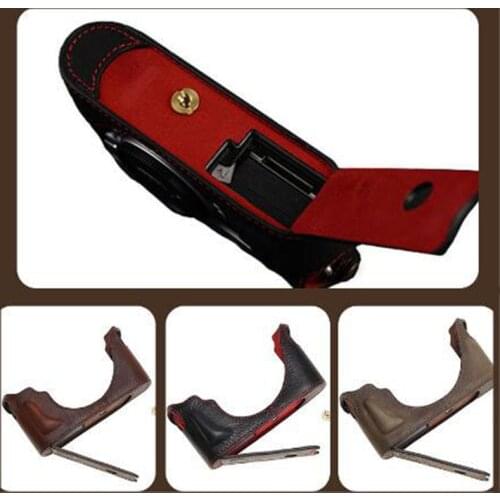 Genuine Leather Camera Case Handmade Half Body Bag Bottom Cover Leica M10 Open Battery Design M10P Digital Camera Bag Cowhide