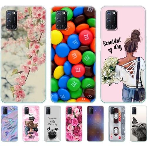 For OPPO A52 Case A92 A72 Case 6.5" Silicon Soft TPU Back Phone Covers For OPPO A 52 72 92 Cases OPPOA92 OPPOA72 OPPOA52 etui