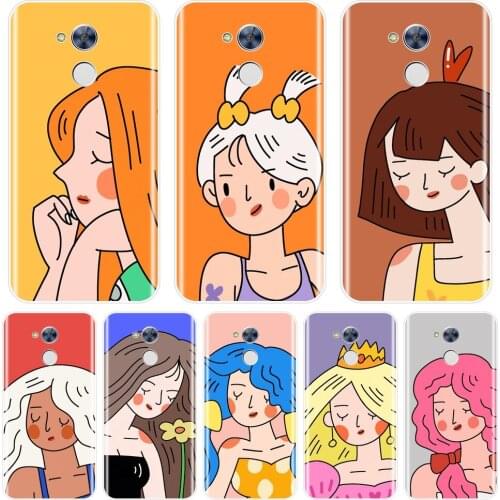 Phone Case For Huawei Honor 4C 5C 6C 6A Pro Kpop Girl Cute Cartoon Soft Silicone Back Cover For Huawei Honor 6 5A 4X 5X 6X 6A