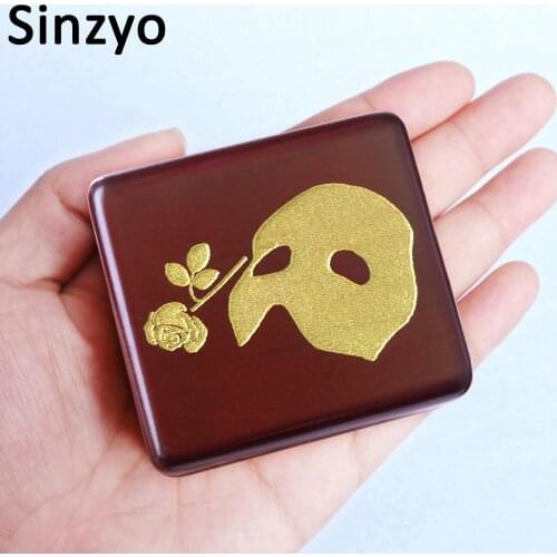 Sinzyo Handmade Wooden Masquerade Music Box Birthday Gift For Christmas,Birthday,custom engraved music box,personalized gift