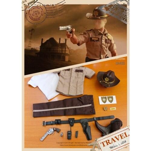 [ESTARTEK] REDMAN TOYS RM02 1/6 The Walking Dead 1/6 Sheriff Rick Police Edition Package for 12" Collectible Action Figure DIY