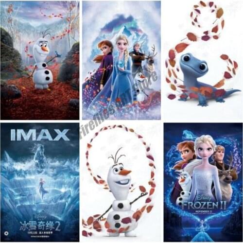 Disney Canvas Painting Frozen 2 Princess Aisha Xuebao Wall Art Nordic Posters and Prints Pictures for Living Room Decor Gift