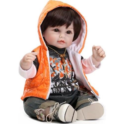 52cm NPK reborn boy doll Realistic silicone reborn baby Dolls Kids play house toy Doll gift bebe alive bonecas brinquedos