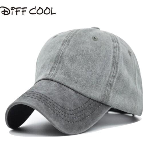 [DIFF COOL]Hot sale adjustable cotton hat rebound cap baseball cap outdoor Cascade fashion washed jeans hat hip hop sun hat