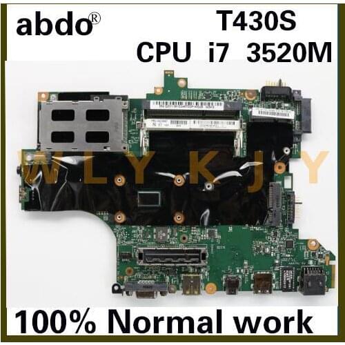 For Lenovo ThinkPad T430S notebook motherboard CPU i7 3520M DDR3 HM77 100% test work