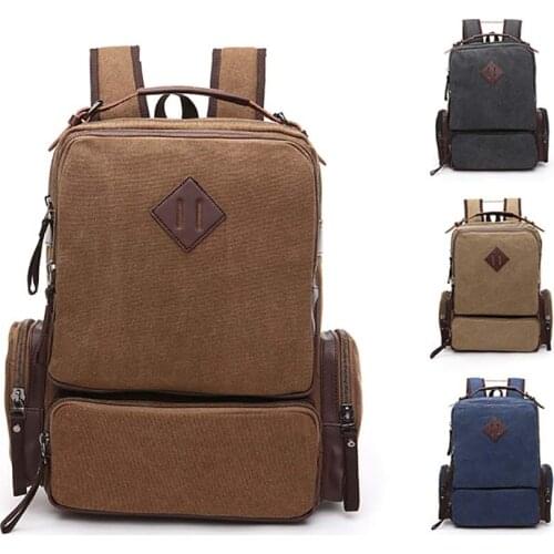 Fashion Canvas Unisex Luggage Travel Luggage Outdoor Leisure Retro Large-capacity Backpack