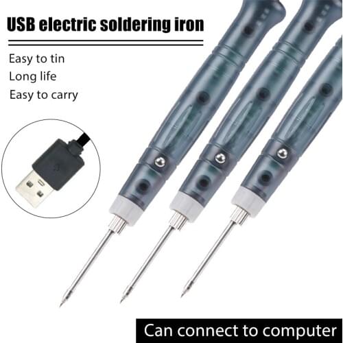Soldering Iron Tip For USB Powered 5V 8W Mini Electric Soldering Iron Repair Tool