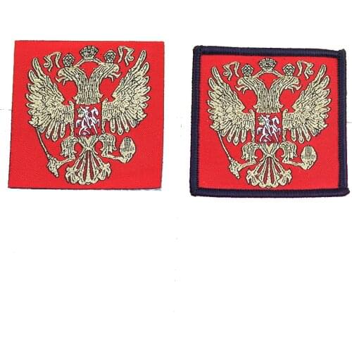 New Russian Flag Embroidery Patch Army Military Skull Patches Tactical Emblem Appliques Russia Soldier Embroidered Badges