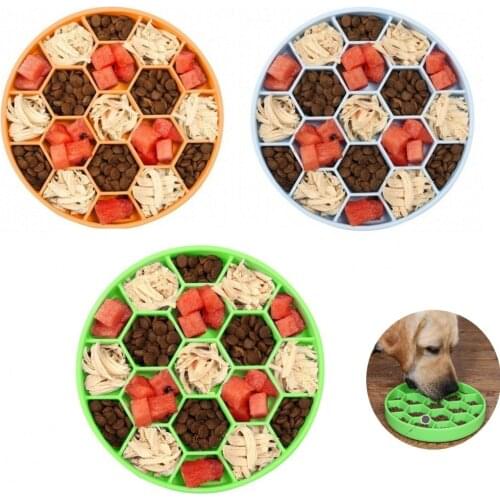 2021 New Dog Suction Cup Slow Feeders Bowl Silicone Mat Pet Dog Slow Feeder Dispensing Bowl For Large Dogs Slow Food Bowls