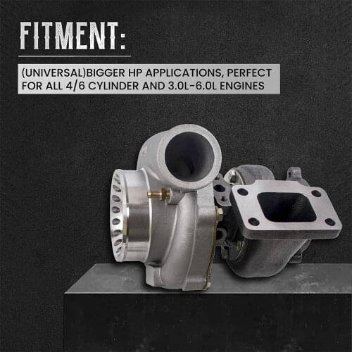 New Turbolader Anti-Surge GT3582R GT3582 T3 Flange .63AR 4 Bolt Water Cooled Turbo Charger New