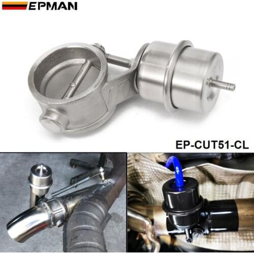 NEW vacuum Activated Exhaust Cutout 2'' 51MM Close Style Pressure: about 1 BAR For BMW E30 M20 325 325 EP-CUT51-CL