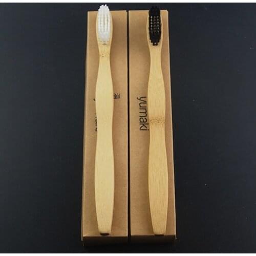 OEM DR.PERFECT 100 Pcs Soft Head Bamboo Toothbrush Wholesale Eco friendly Wooden Bamboo Toothbrush Oral Care Soft Bristle