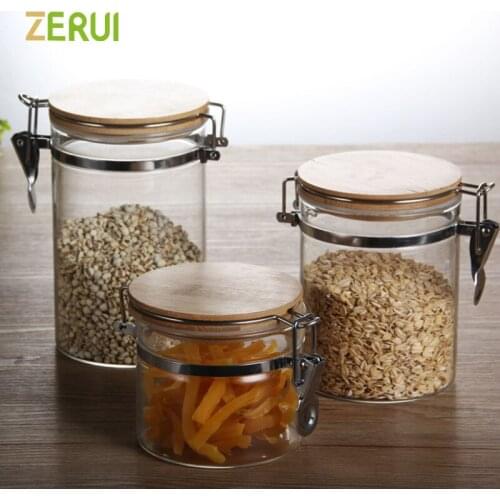 Stainless steel buckle glass seal can kitchen storage tank seal can five grain storage tank