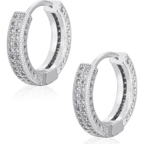 2021 Fashion Women Girl Trendy Hoop Earrings Circle Earrings Irregular Loop Earrings Hip Hop Jewelry