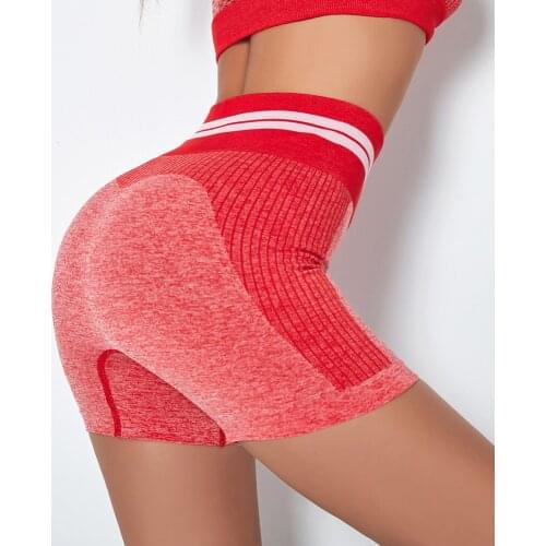 High Waist Yoga Shorts Workout Sports Shorts Women Seamless Cycling Shorts Gym Clothing Push Up Leggings Yoga Pants Sportswear