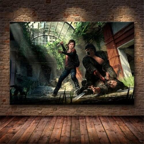 The Last of Us Game Canvas Painting Zombie Survival Horror Action Prints and Posters Wall Art Picture for Living Room Home Decor