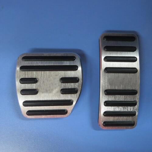 TTCR-II Car Accessories For Mercedes-Benz Smart Fortwo Forfour 2015-2017 AT Gas Brake Accelerator Pedal Pad Stickers Aluminium