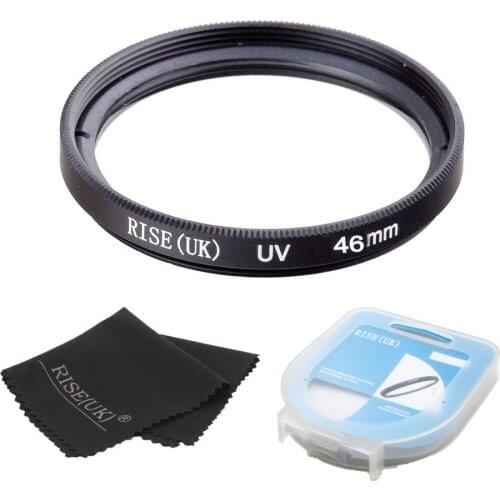 46mm Ultra-Violet UV lens Filter Protector+case+gift for Nikon Canon Sony Pentax Sigma OM