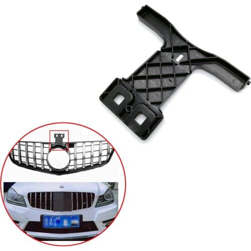 1 Pcs Car Bumper Grill Support Bracket Retainer Radiator For Benz C Class W204 C300 C350 2048850136 2008-2011 Black ABS
