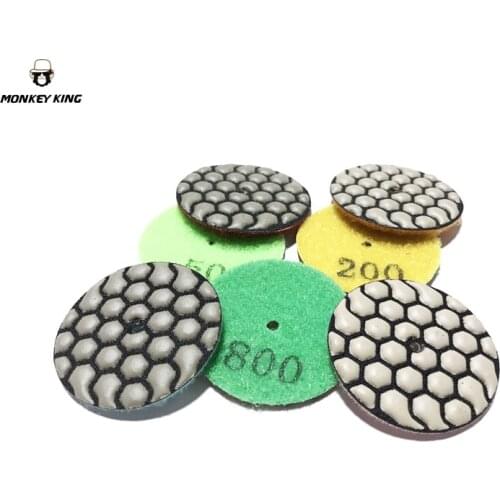 2 units/lot 2 inch 50mm dry polishing pad for stone concrete granite marble