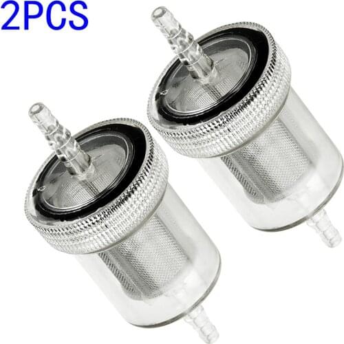 2pcs For Webasto Eberspacher Air Heater Diesel Set Diesel In-Line Fuel Filter Kit Transparent 4mm ID Fuel Hose For Camper RV