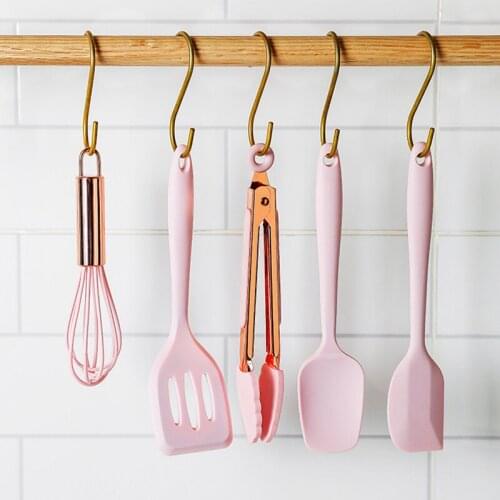 5pcs/set Household Non-stick Kitchen Utensils Set Silicone Cookware Cooking Tools