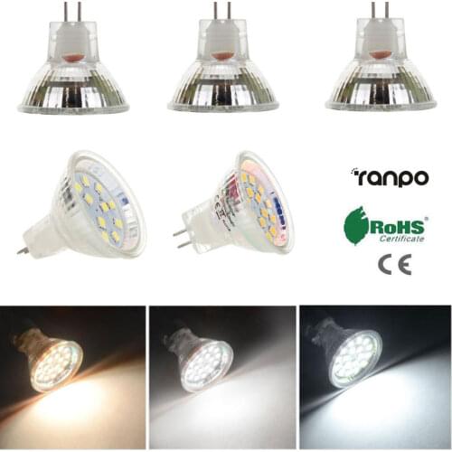 AC DC 12V 24V 2W 3W LED Spot Light Bulbs MR11 GU4 Cool Warm White Lamp 10W 20W Halogen Light Equivalent 12 18 LED Chips