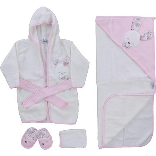 Gaye Girl Baby Cute Rabbit Towel Bathrobe Set