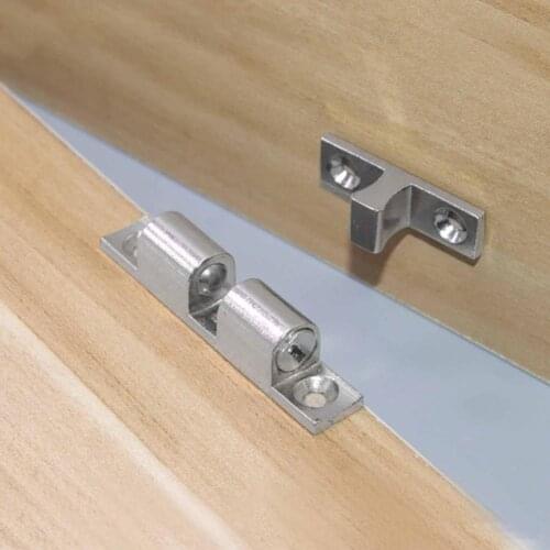 Door Catch Anti-rust Adjustable Zinc Alloy Tension Spring Ball Door Stop Kitchen Home Improvement Hardware Accessories