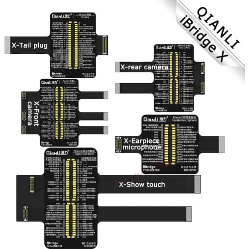 QIANLI iBridge X mainboard detection Cable FOR FRONT REAR CAMERA Tail plug display touch Mobile phone service tool