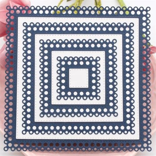 KLJUYP Square Frame Metal Cutting Dies Scrapbook Paper Craft Decoration dies scrapbooking