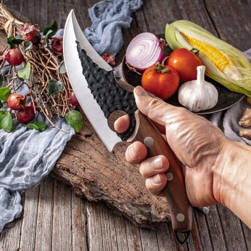 Kitchen Knife Forged Fish Chef Knife Outdoor Hunting Knife Stainless Steel Butcher Knife Meat Cleaver Boning Knife