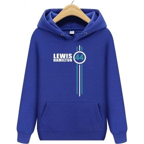 Fashion Mens Hoodie Simple Lewis Hamilton Number 44 Hoodies Mens Formula One Racer Youth Ayrton Senna Auto Sweatshirt S-3XL