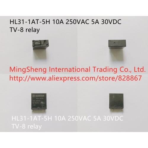 Original new 100% HL31-1AT-5H 10A 250VAC 5A 30VDC TV-8 relay