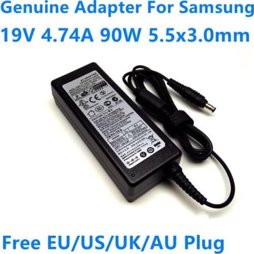 Genuine AD-9019S 19V 4.74A 90W A10-090P1A SADP-90FH B AC Adapter For Samsung R410 R520 R530 A10 G15 Laptop Power Supply Charger