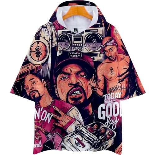 Notorious B.I.G. Hooded T Shirt Casual Harajuku T-shirt Biggie Smalls Rapper Hoodie Tshirt Streetwear Men/Women Tshirts Clothes