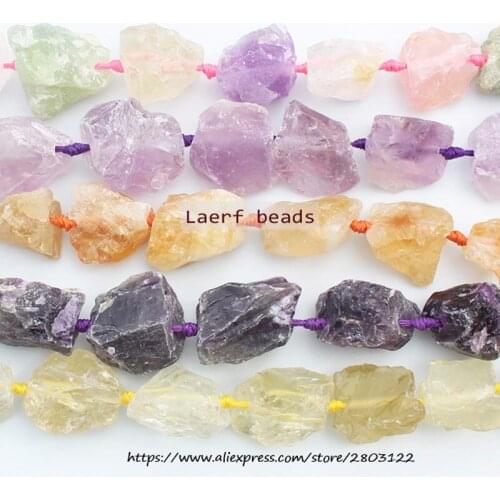 Natural Raw Stone ,Amethyst ,Clear Quartz, Rose Quartz , Citrine, Mixed Natural stone , AmazoniteFor DIY Jewelry Making