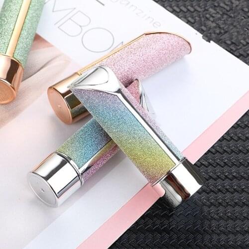 Empty Lip Balm Tube Rainbow Pink Diamond Luxury Make up Lipstick Lips Repair Oil Plump Travel Container Refill Bottles 200pcs