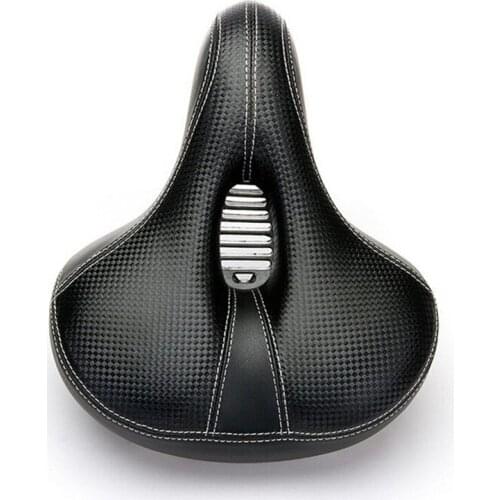 Comfortable Lether Wide Big Bum Bike Bicycle Seat Bicicleta Seat Extra Sporty Soft Pad Saddle Seat Suitable For Any Type Of Bike